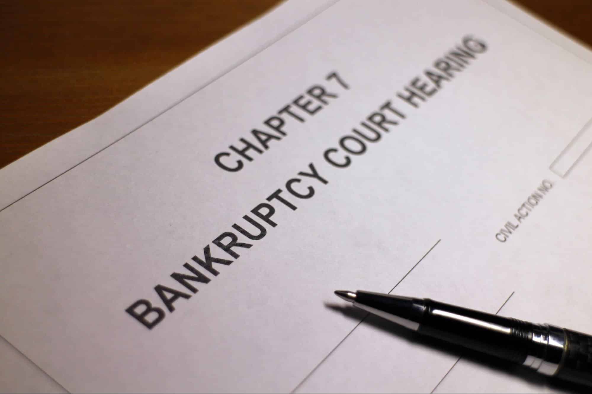 bankruptcy court hearing document