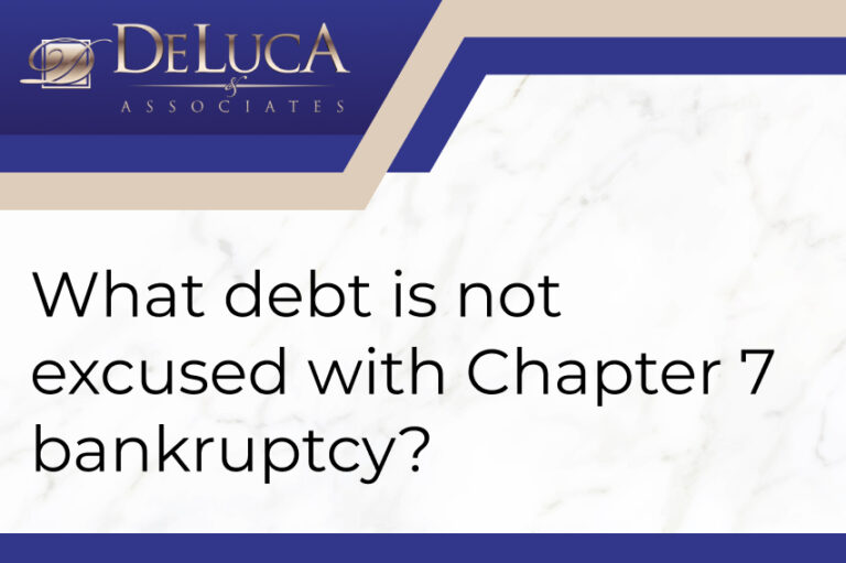 What Debt Is Not Excused with Chapter 7 Bankruptcy?